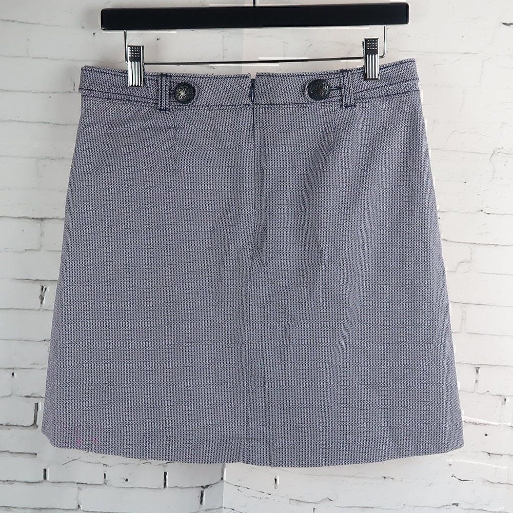 FOSSIL BLUE & WHITE POLKA DOT SKIRT SIZE 8 - Picture 5 of 7